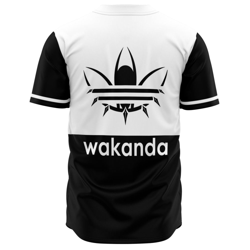 Black &amp; White 'Forever' Baseball Jersey - Wakanda Style , Unisex Sport Shirt