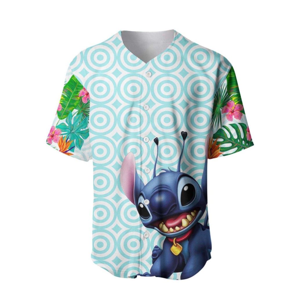 Vibrant Alien Character Baseball Jersey - Tropical Fun &amp; Style For Fans!