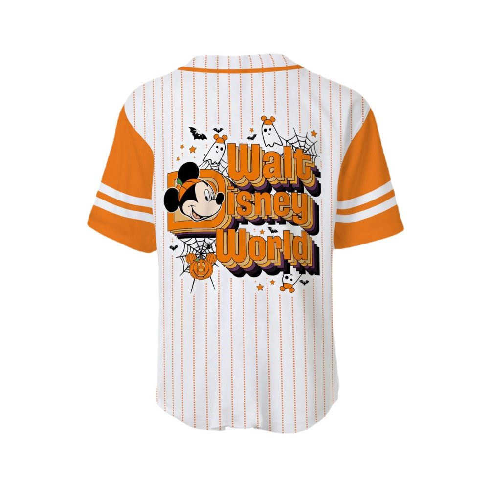 Disney Halloween Baseball Jersey – Mickey Mouse &amp; Ghosts – Men'S Apparel