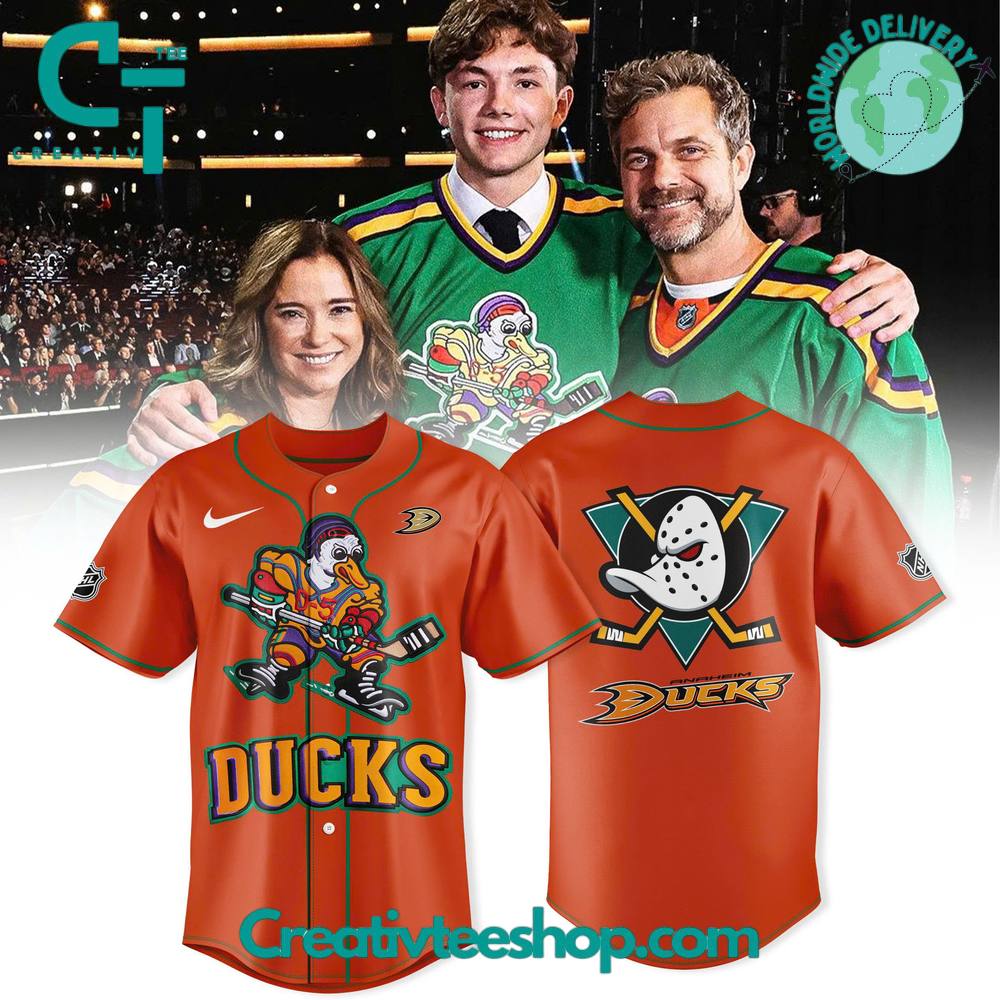 Anaheim Ducks Quack Attack Retro Edition Special Baseball Jersey