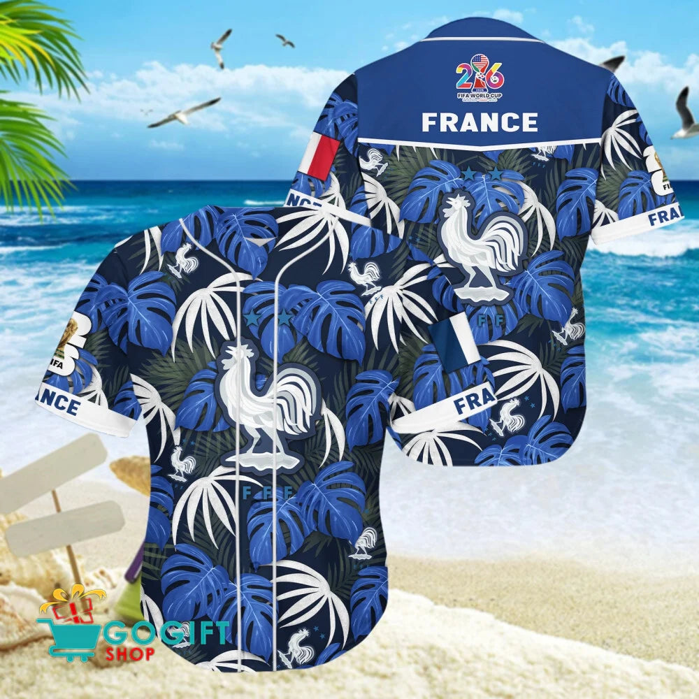 France National Soccer Team Baseball Jersey