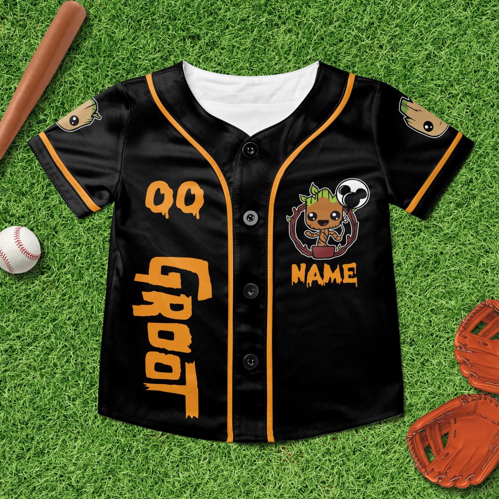 Limited Edition Halloween Groot Baseball Jersey – Perfect For Spooky Celebrations!