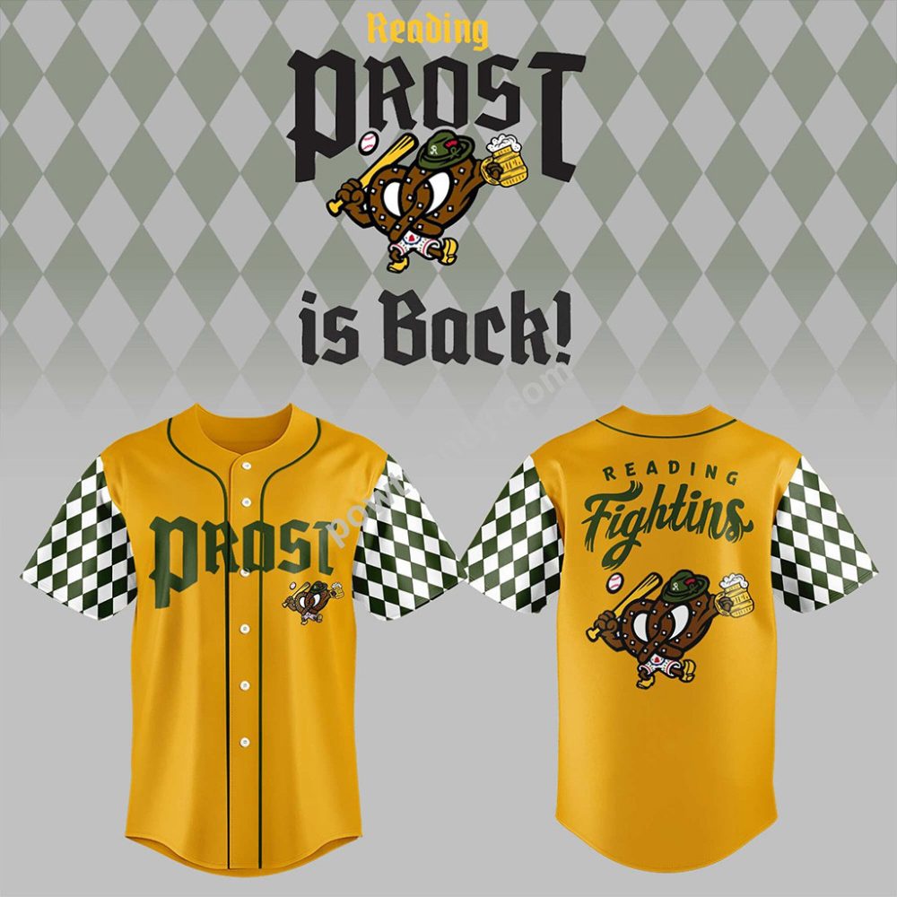 Reading Prost Is Back Baseball Jersey Reading Fightins Apparel Gift Ideas For Brother