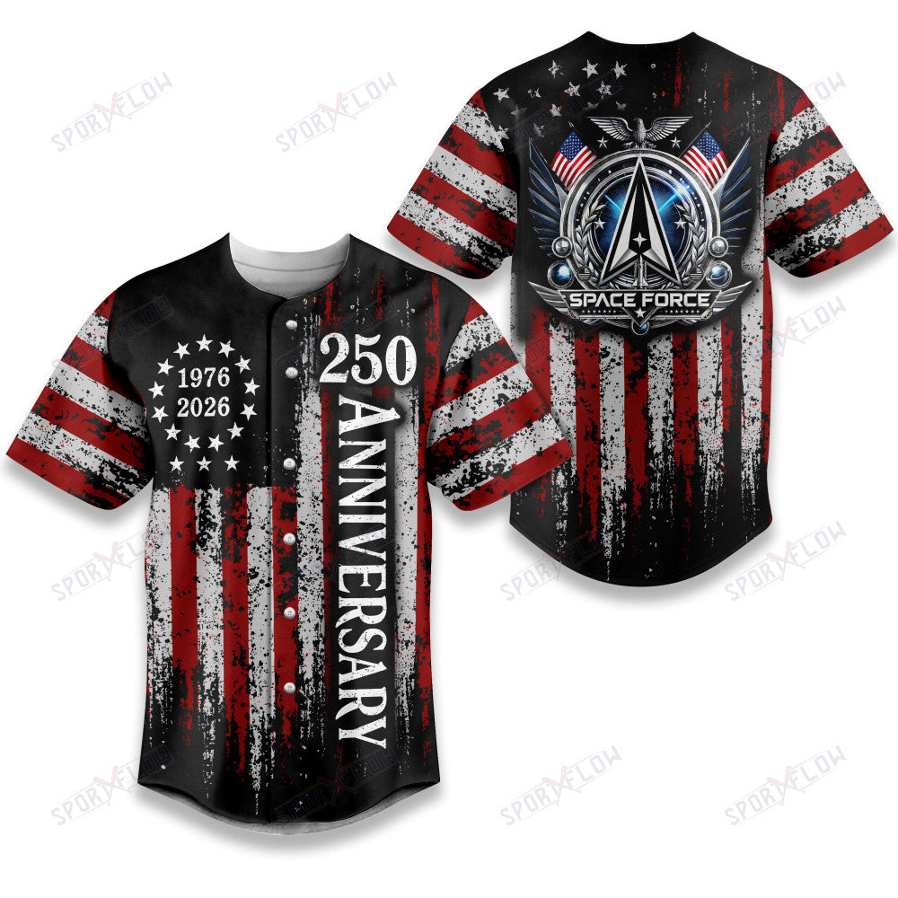 United States Space Force 250Th Anniversary Baseball Jersey