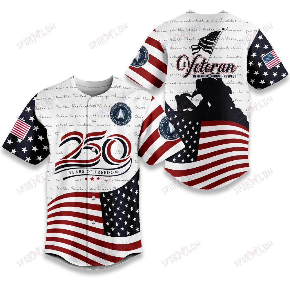 Ussf 250 Years Of Liberty Anthem Baseball Jersey