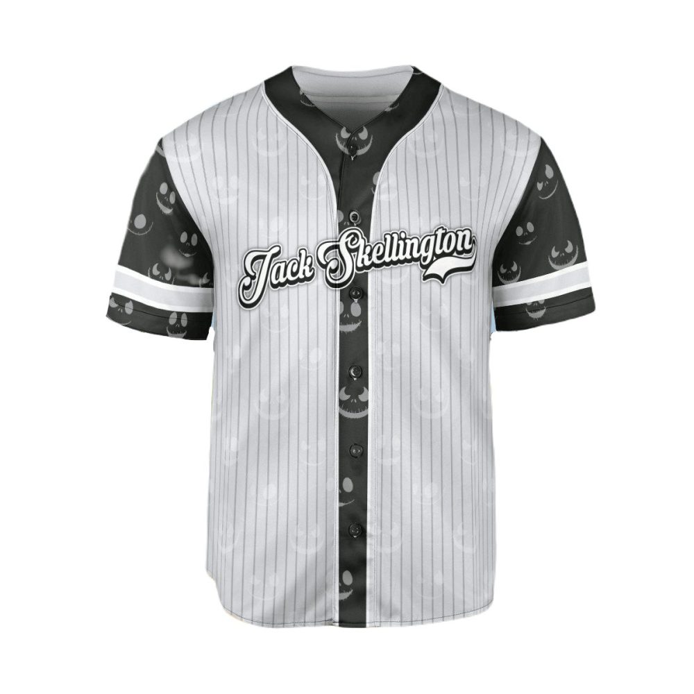 Jack Skellington Baseball Jersey - Spooky Style For Fans , Limited Edition
