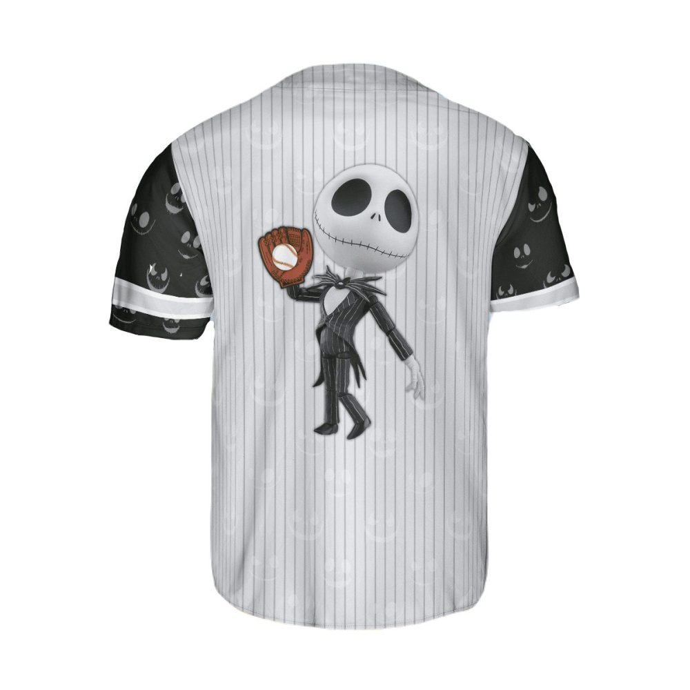 Jack Skellington Baseball Jersey - Spooky Style For Fans , Limited Edition