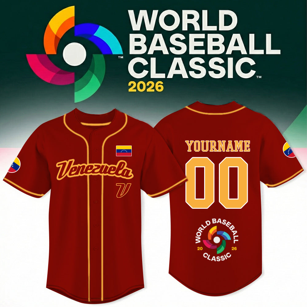 Venezuela Baseball Classic 2026 Special Edition-3D Baseball Jersey
