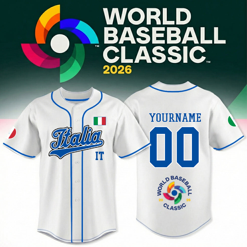 Italia Baseball Classic 2026 Special Edition-3D Baseball Jersey