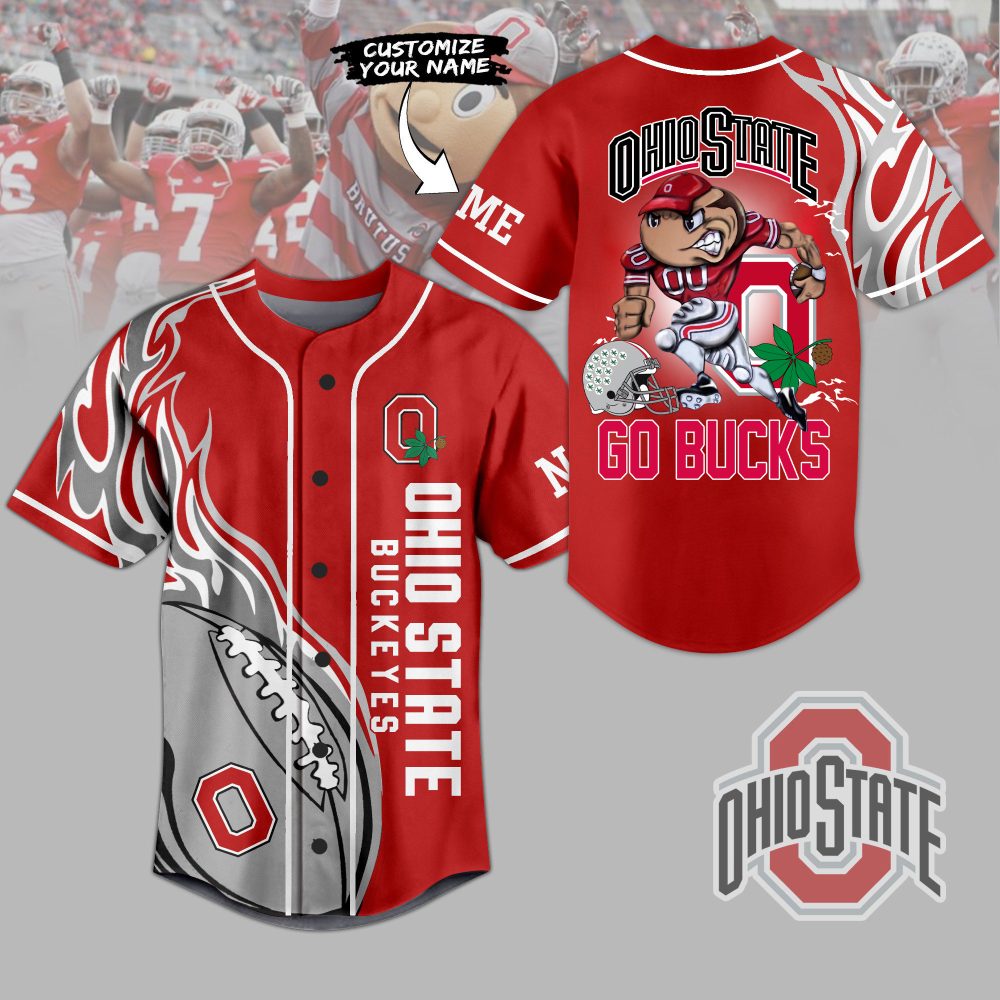 Special Edition 2025 - Ohio State Buckeyes Fan - 3D Baseball Jersey