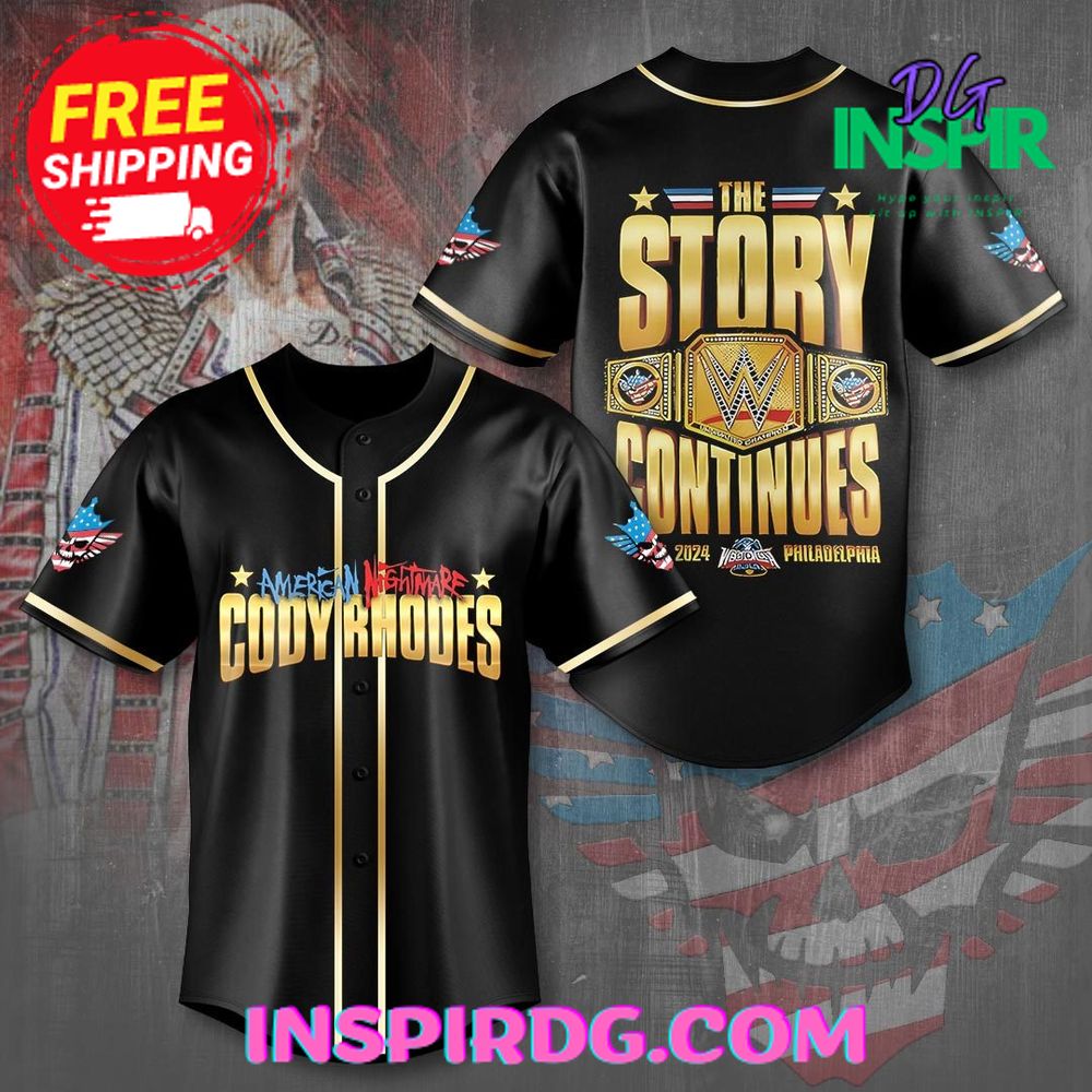 American Nightmare Cody Rhodes The Story Continues Baseball Jersey
