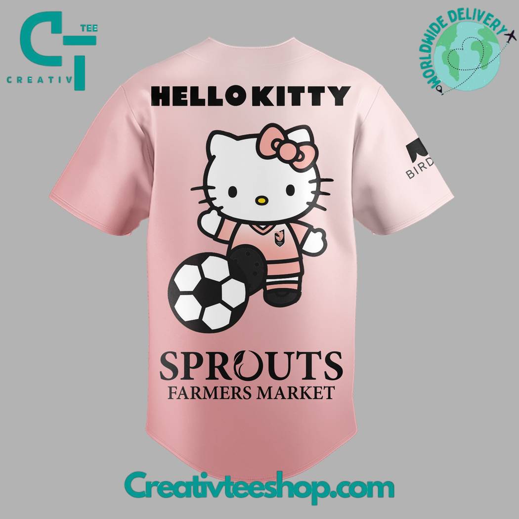Angel City Fc X Hello Kitty Night Pink Baseball Jersey