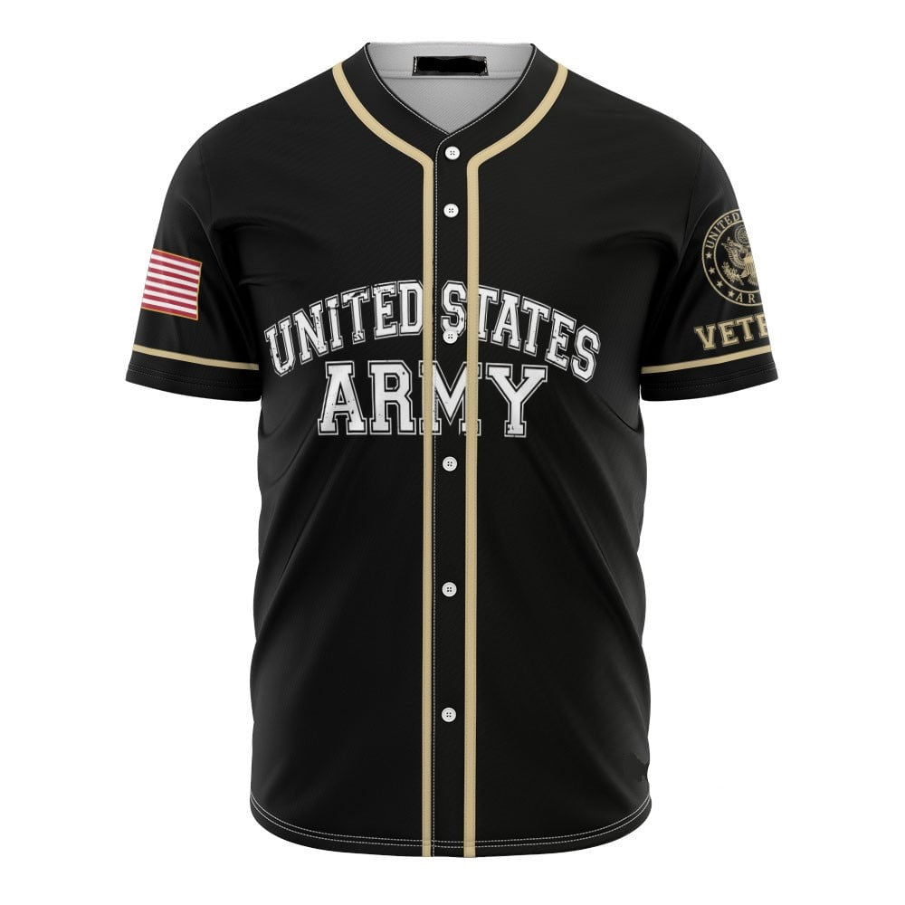 Patriotic Us Army Veteran Baseball Jersey - Honor &amp; Pride Apparel