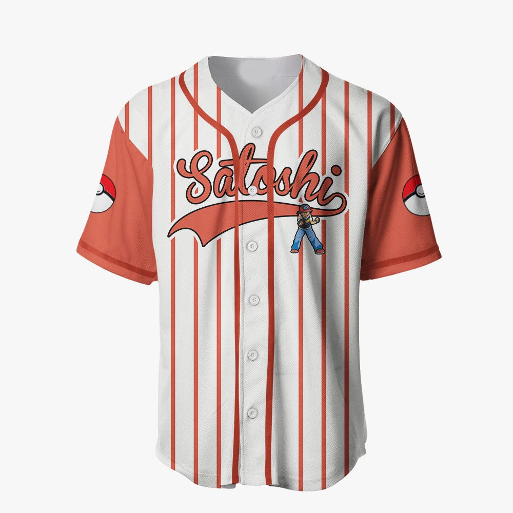 Anime-Inspired Baseball Jersey – Satoshi Design For Fans &amp; Collectors