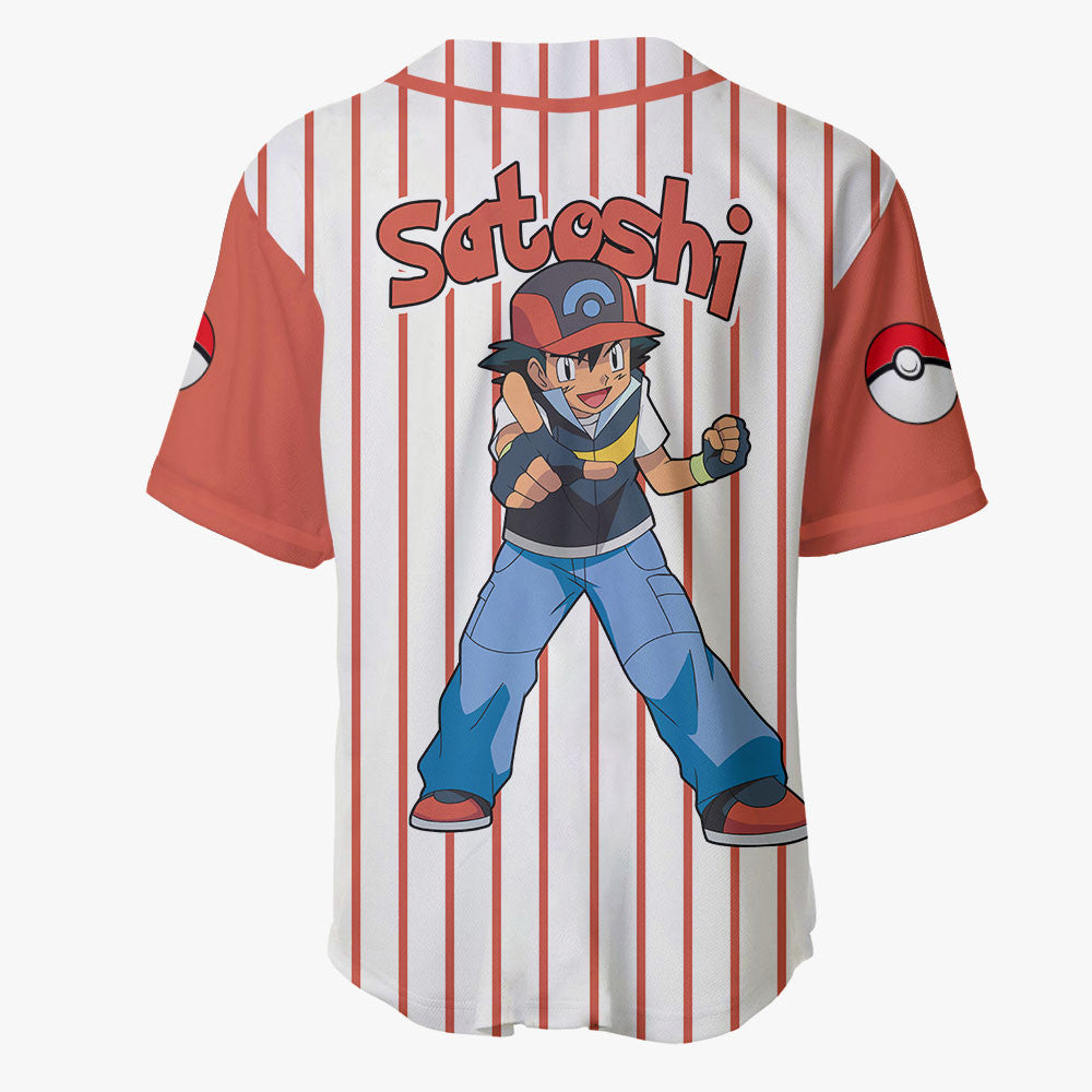Anime-Inspired Baseball Jersey – Satoshi Design For Fans &amp; Collectors