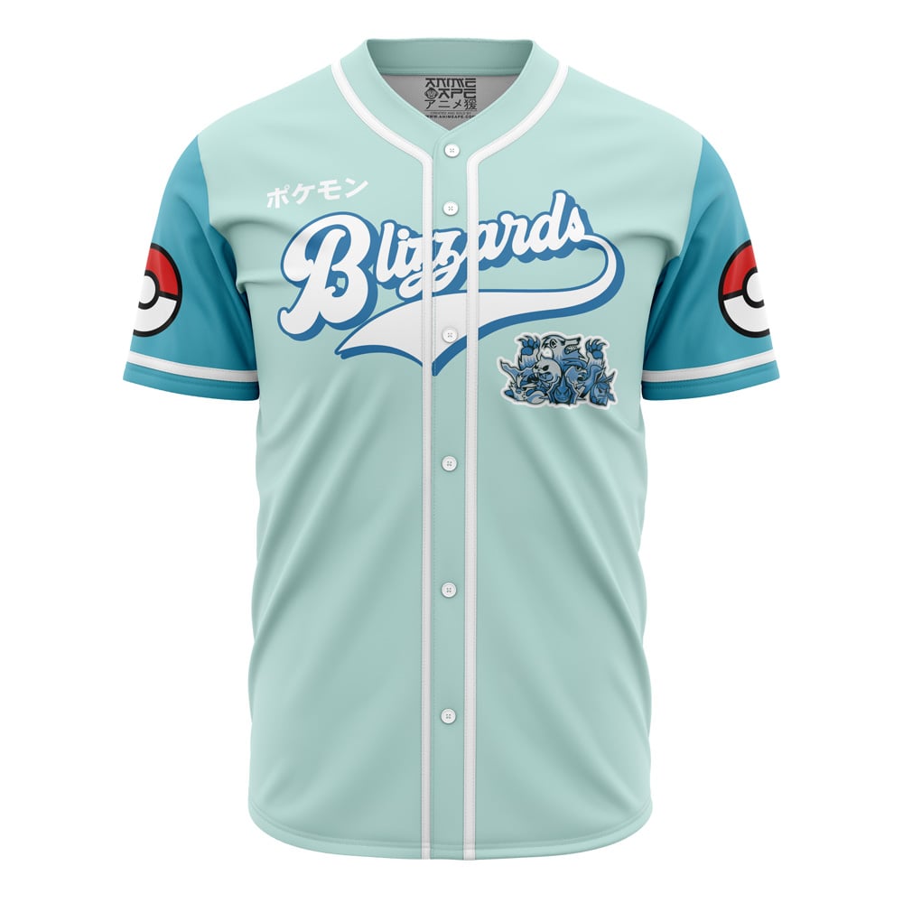 Blizzards Ice Type Pokemon Baseball Jersey