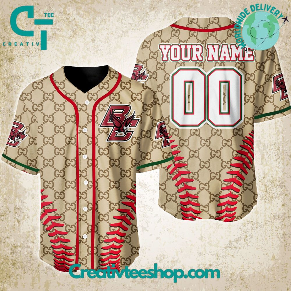 Ncaa Division I Boston College Eagles Gucci Baseball Jersey