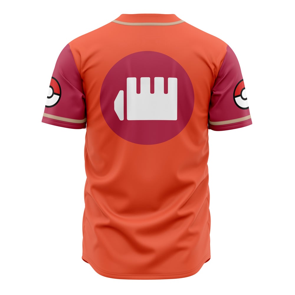 Brick Breakers Fighting Type Pokemon Baseball Jersey