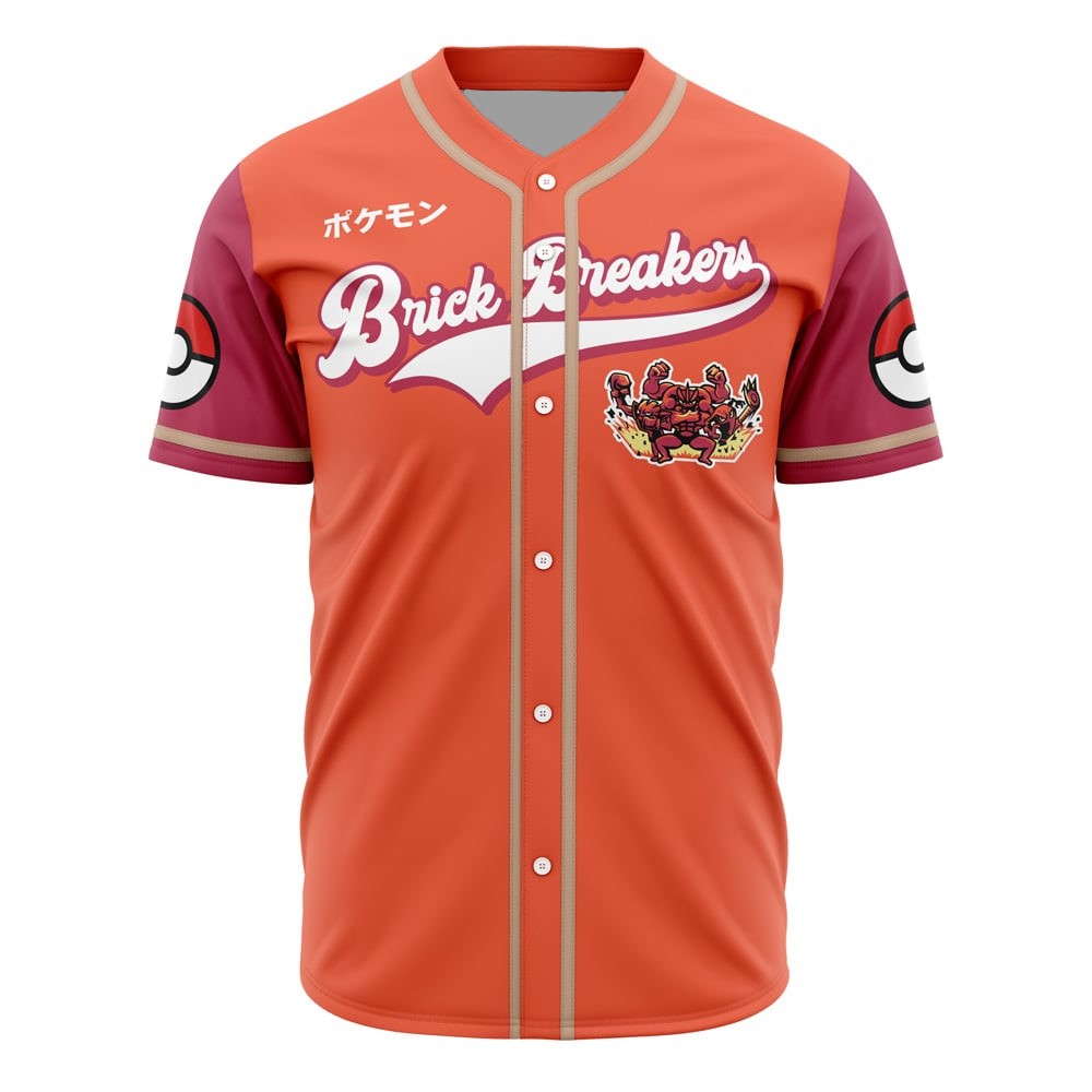 Vibrant Brick Breakers Baseball Jersey - Bold Design, Unisex Fit, Perfect Gift For Fans