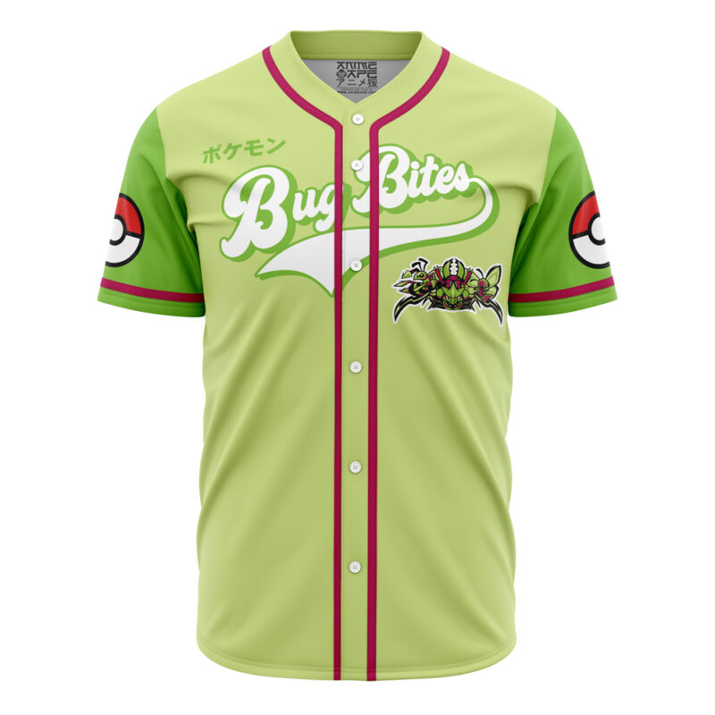 Bug Bites Bug Type Pokemon Baseball Jersey