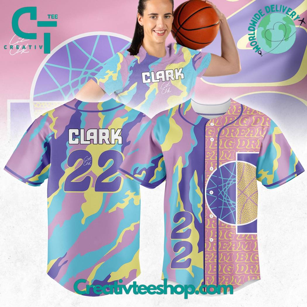 Caitlin Clark Dream Big Baseball Jersey