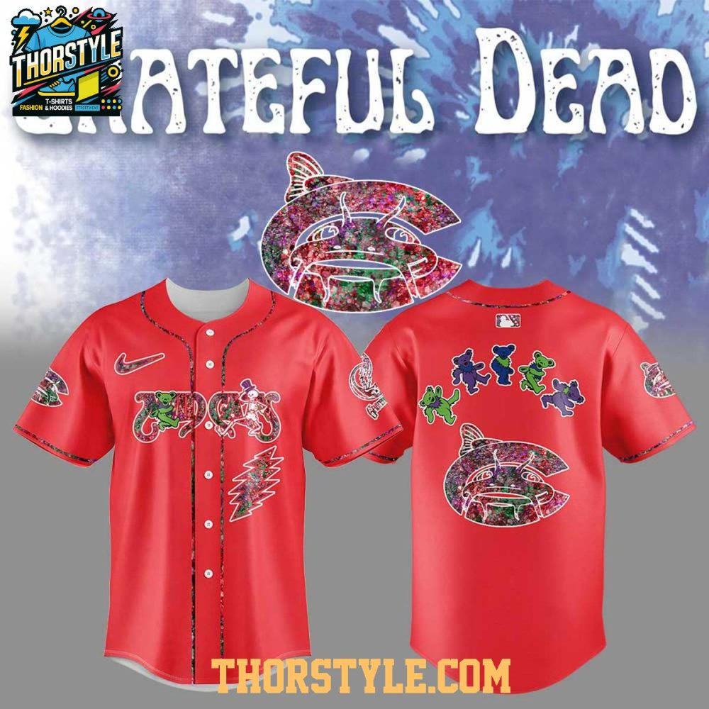 Carolina Mudcats Grateful Dead 60Th Anniversary Night Baseball Jersey