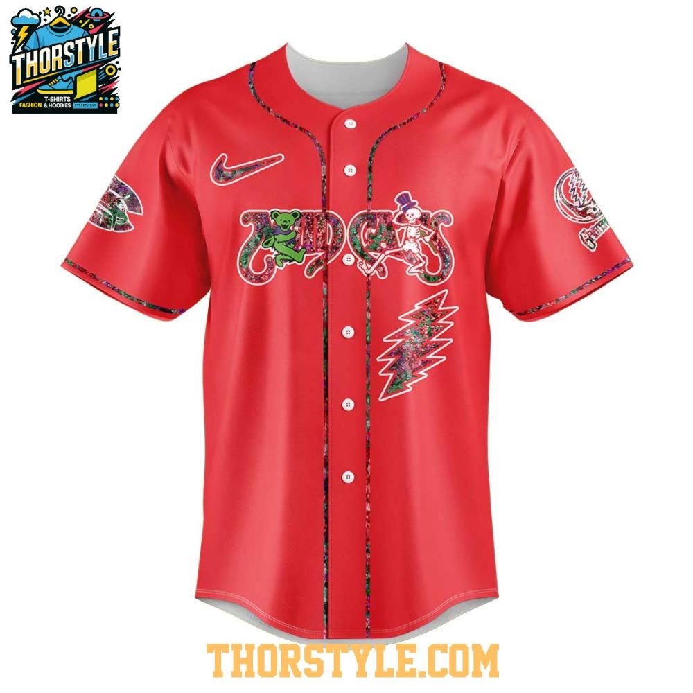 Carolina Mudcats Grateful Dead 60Th Anniversary Night Baseball Jersey