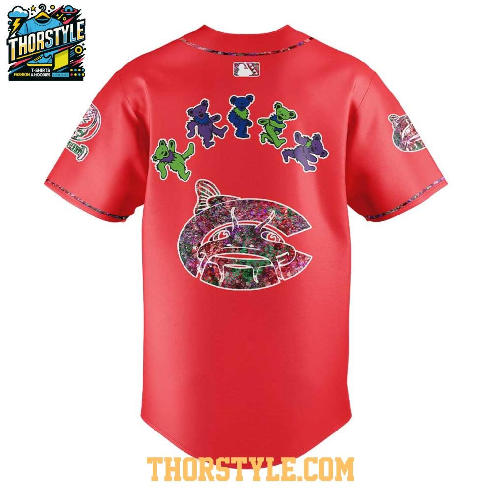 Carolina Mudcats Grateful Dead 60Th Anniversary Night Baseball Jersey