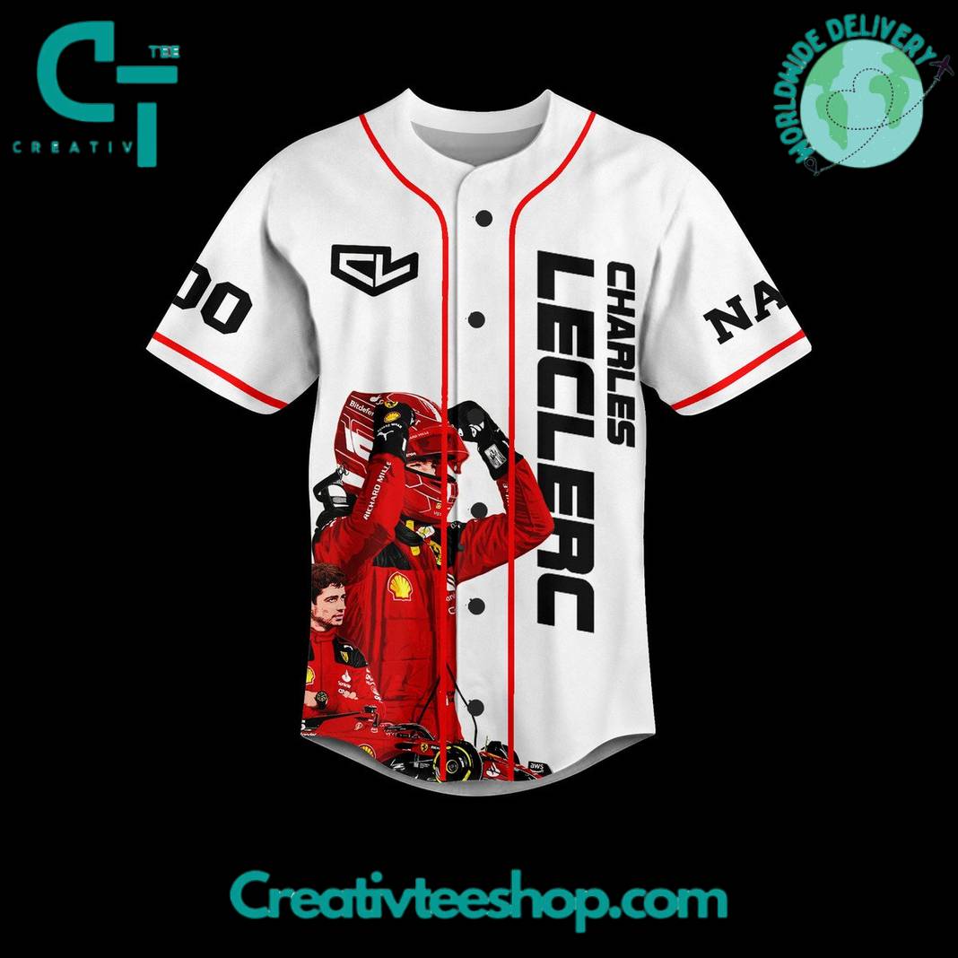 Charles Leclerc Just An Inchident Baseball Jersey