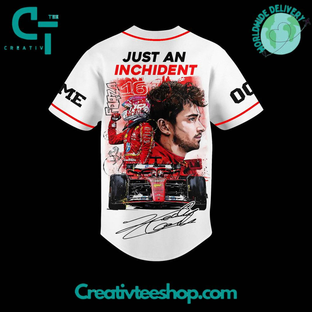 Charles Leclerc Just An Inchident Baseball Jersey