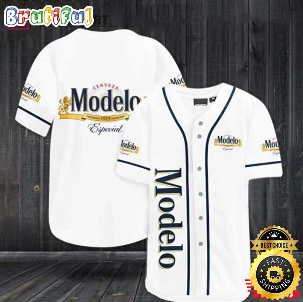 Christmas Gift Lover Beer White Modelo Especial Beer Baseball Jersey