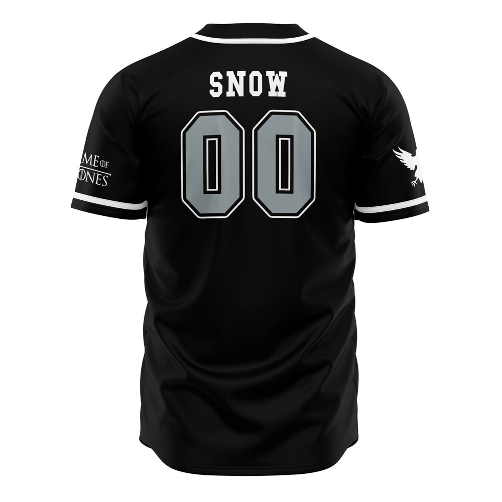 Crows Snow Game Of Thrones Baseball Jersey