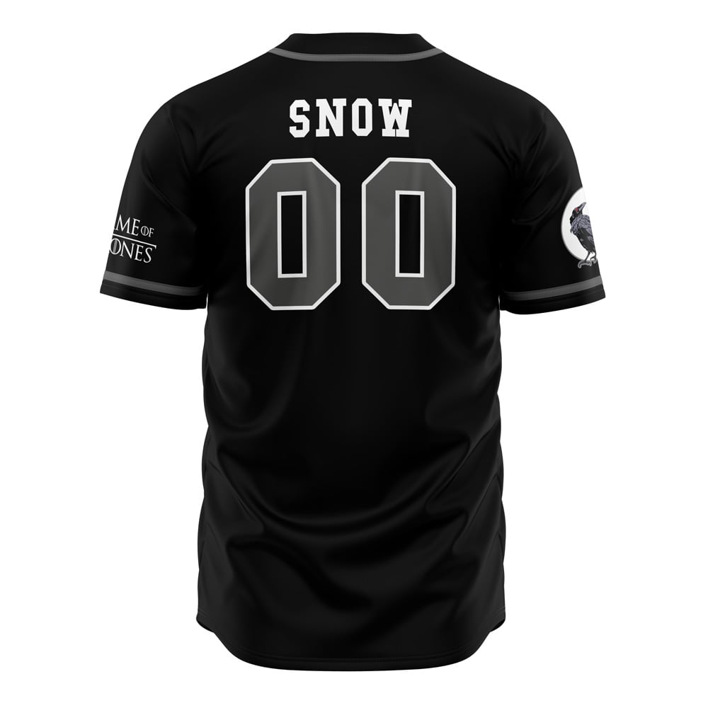 Crows Of Castle Black Snow Game Of Thrones Baseball Jersey