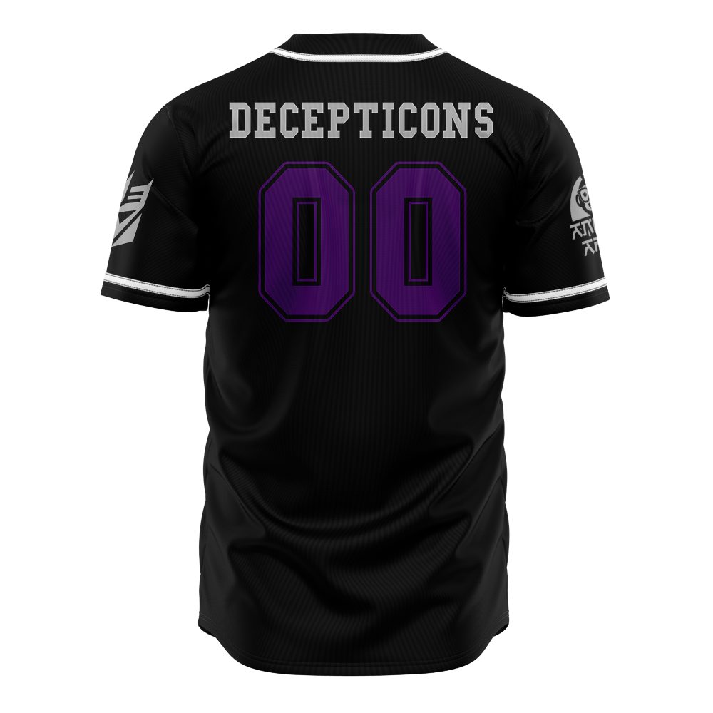 Decepticons Transformers Baseball Jersey