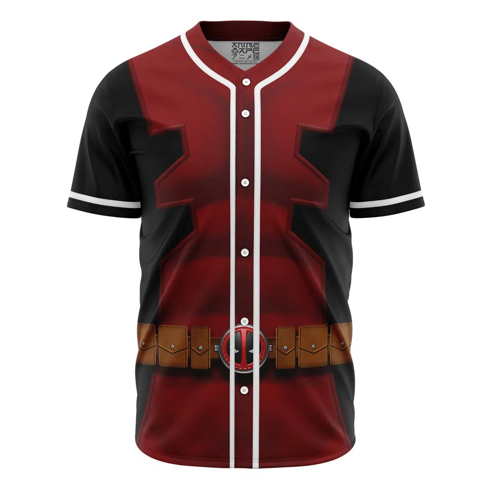 Deadpool Cosplay Marvel Baseball Jersey
