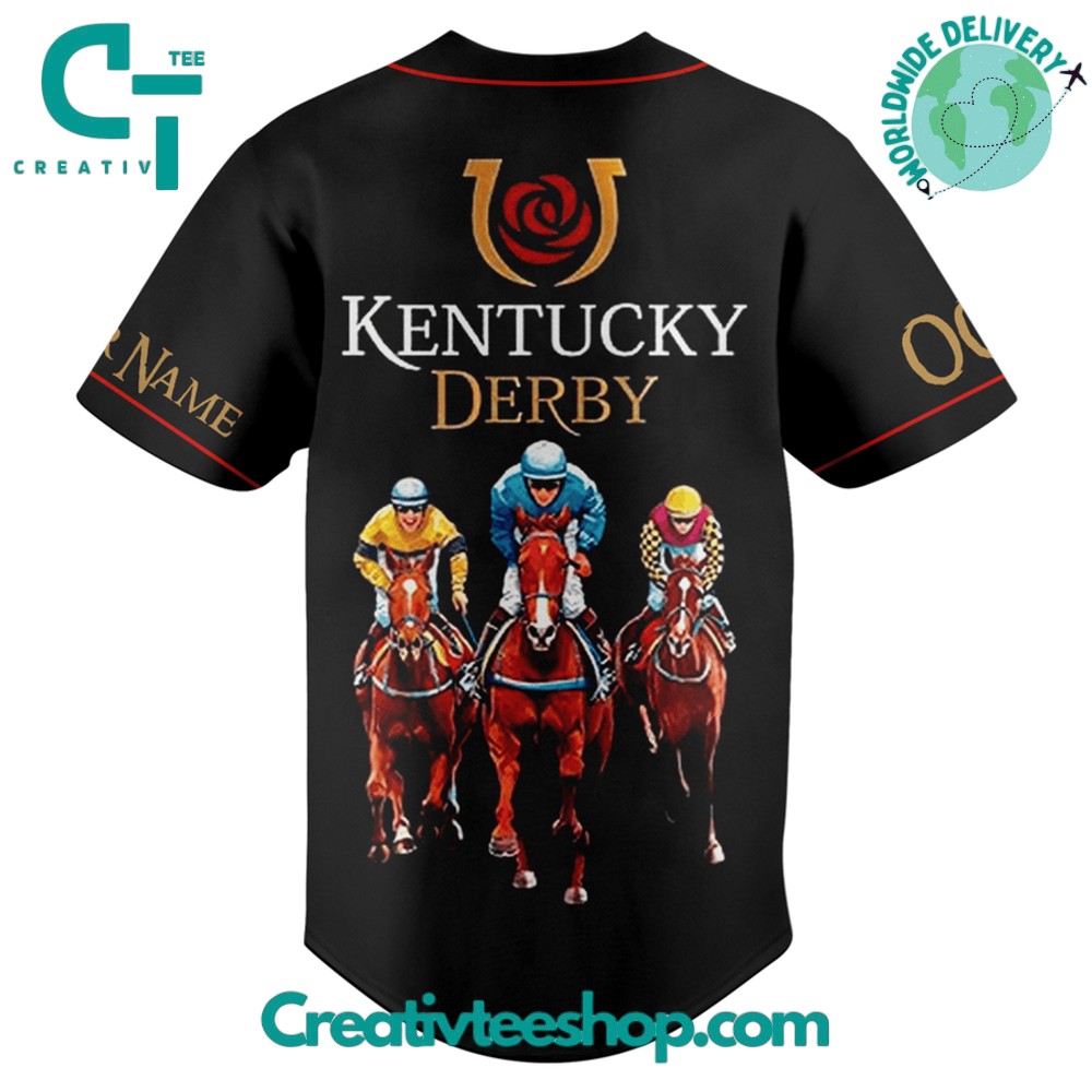 Derby Kentucky 150 Years Anniversary Baseball Jersey