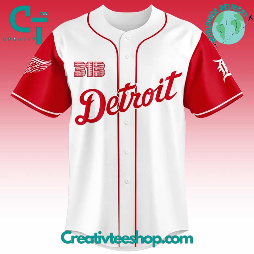 Detroit Red Wings Tigers Night Special Baseball Jersey