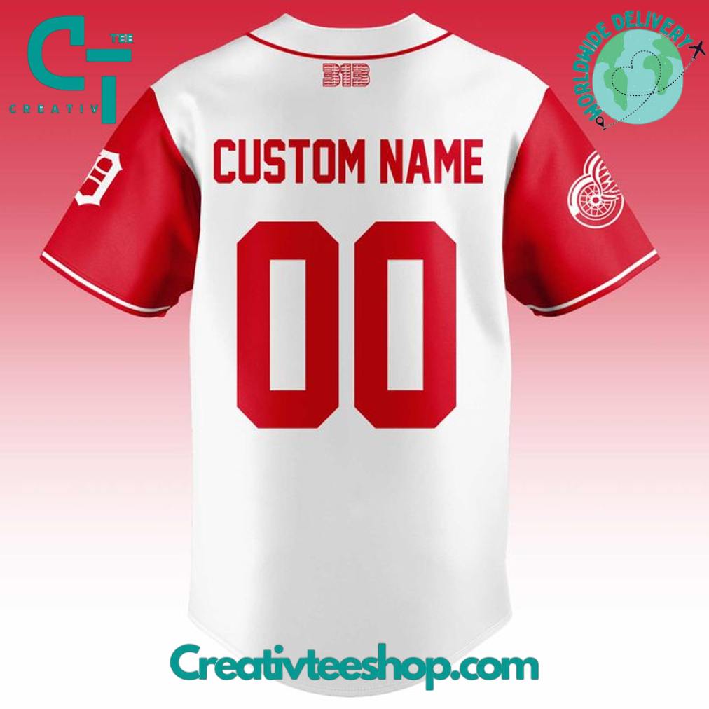 Detroit Red Wings Tigers Night Special Baseball Jersey