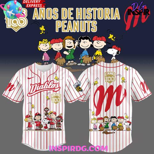 Diablos Peanuts 100 Years Lmb Special Baseball Jersey