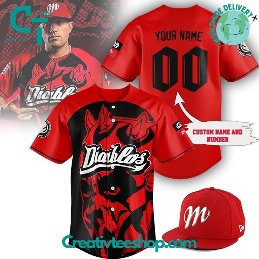 Diablos Rojos Del Mexico Special Red Baseball Jersey