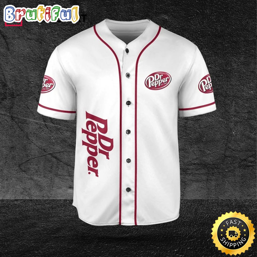 Dr.Pepper White Beer Lovers Baseball Jersey