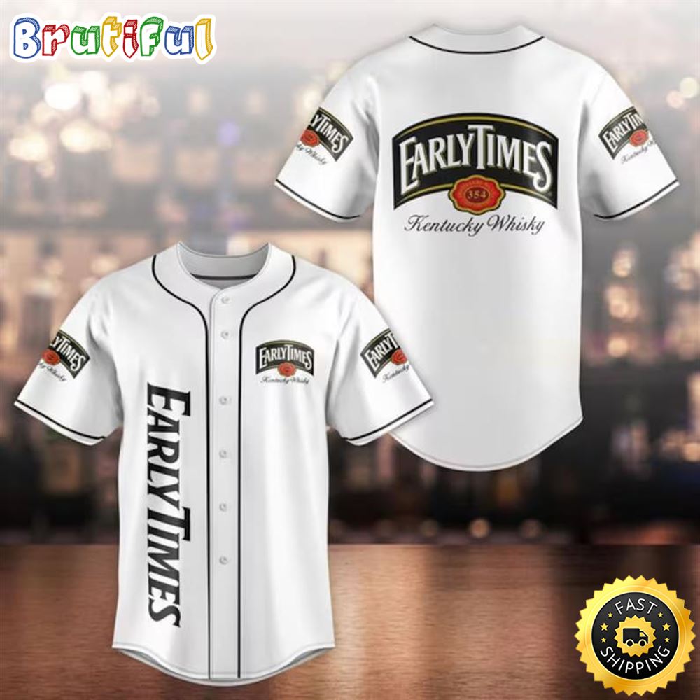 Early Times Whisky Baseball Jersey Beer Love