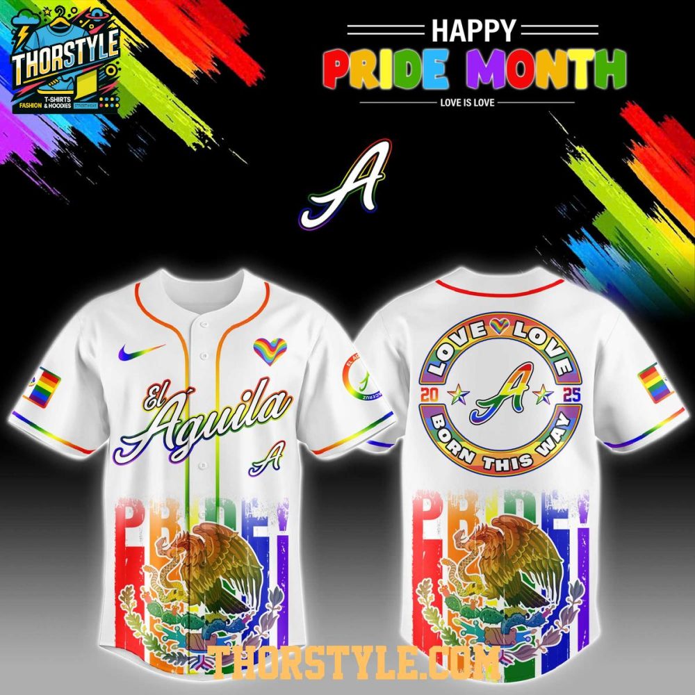 El Águila De Veracruz 2025 Happy Pride Month Baseball Jersey