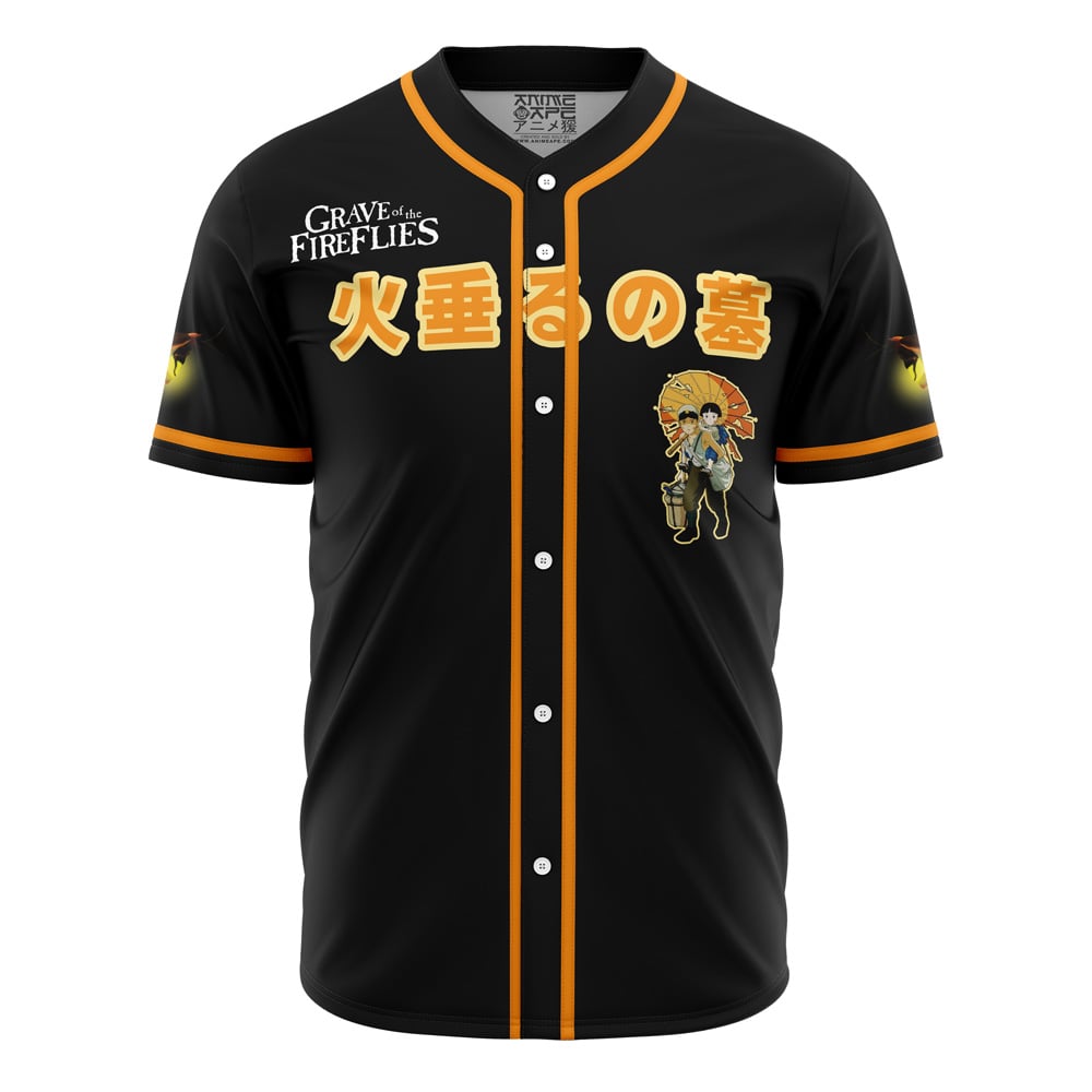 Grave Of The Fireflies Studio Ghibli Baseball Jersey
