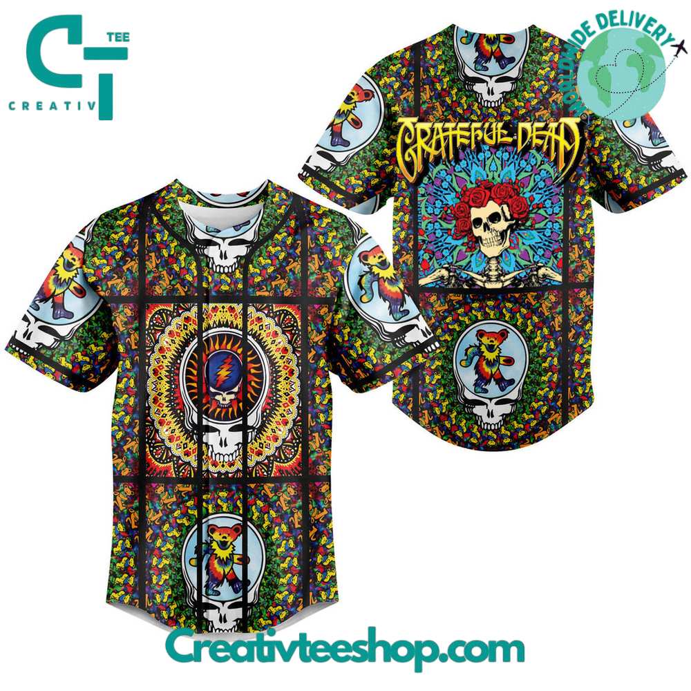 Greatful Dead Big Logo Baseball Jersey