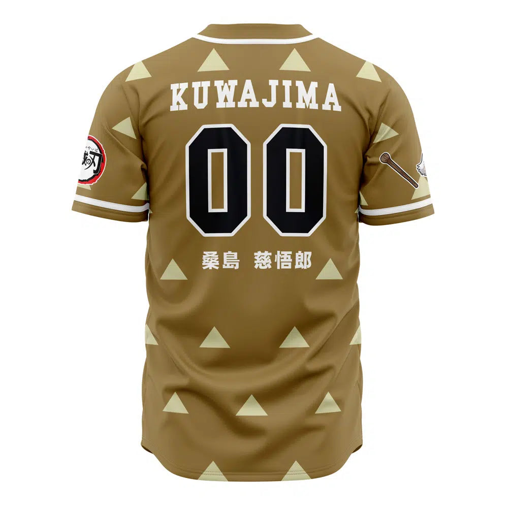 Hashira Jigoro Kuwajima Demon Slayer Baseball Jersey