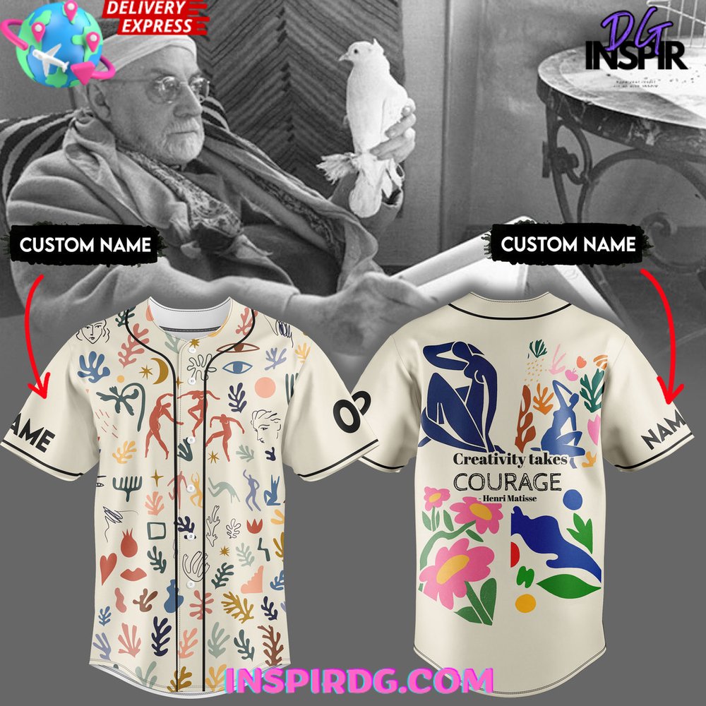 Henri Matisse Art-Inspired Baseball Jersey