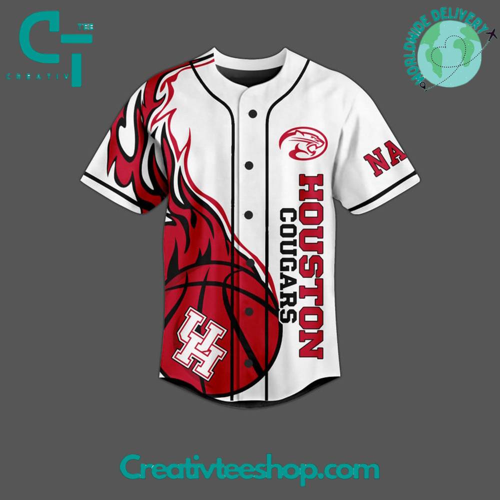 Houston Cougars Go Coogs Baseball Jersey