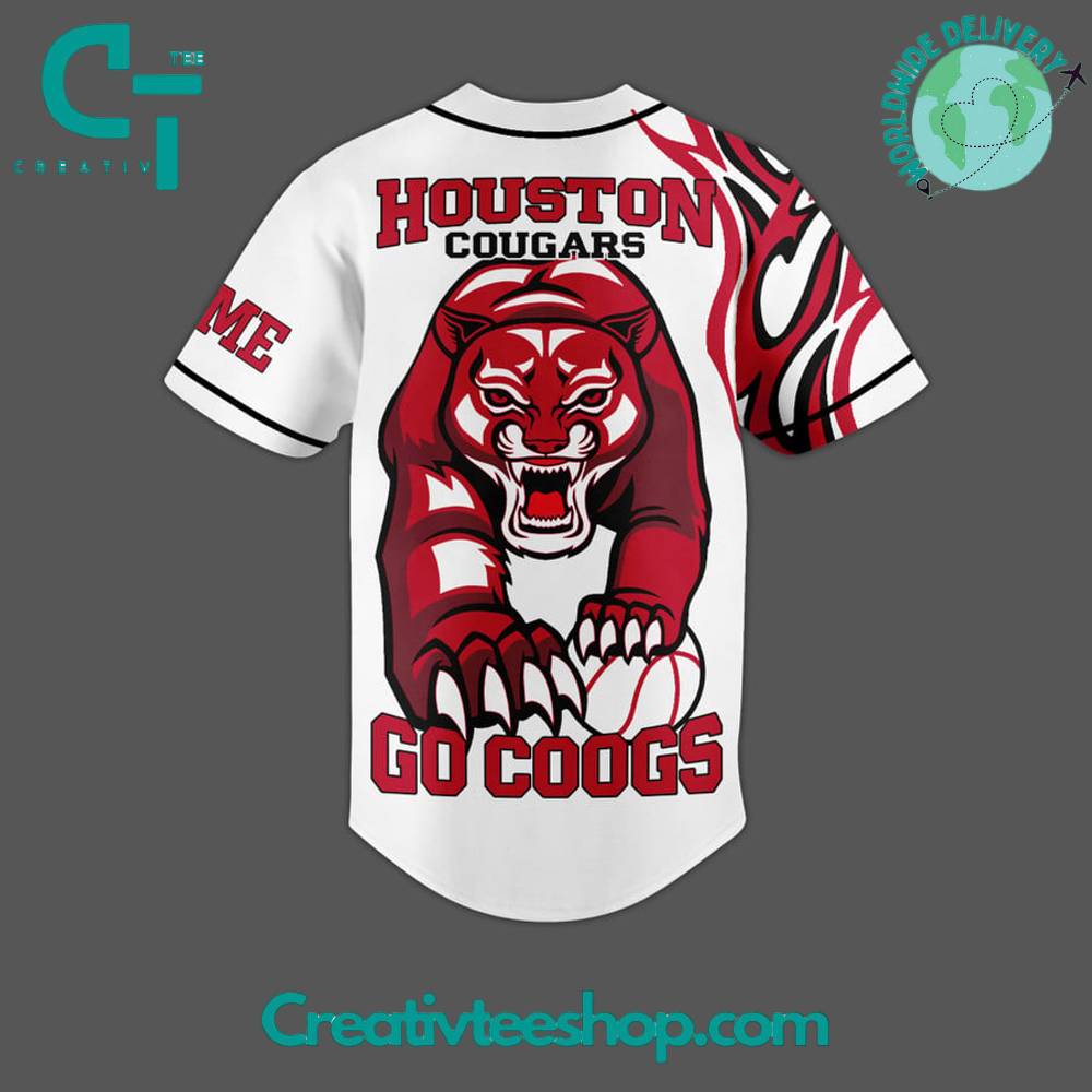 Houston Cougars Go Coogs Baseball Jersey