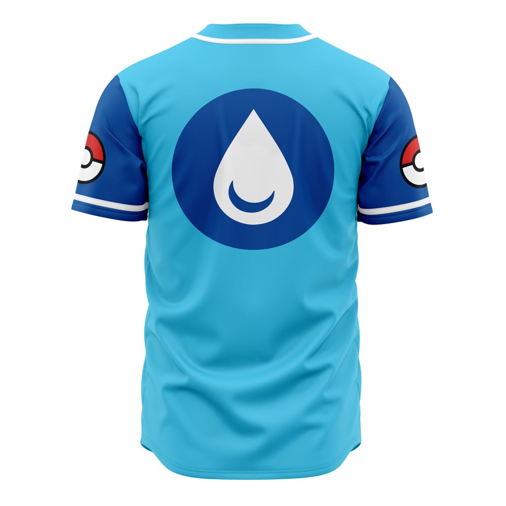 Hydro Pumps Water Type Pokemon Baseball Jersey